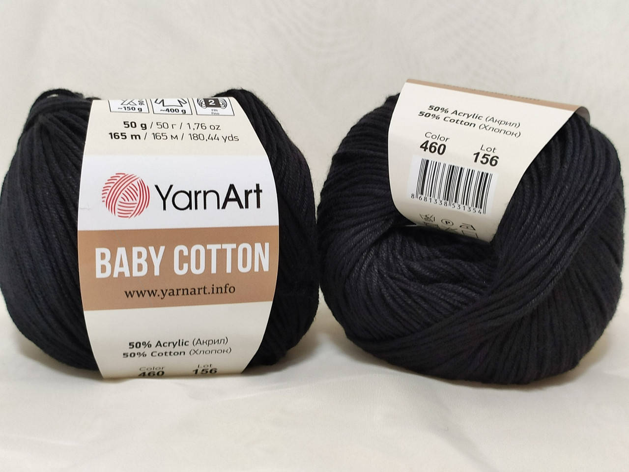 

YarnArt Baby Cotton 460 черный