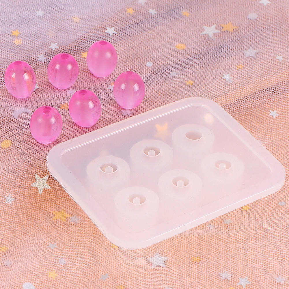 

Молд силиконовый для бусин на 6 форм, Овальные, 12 мм