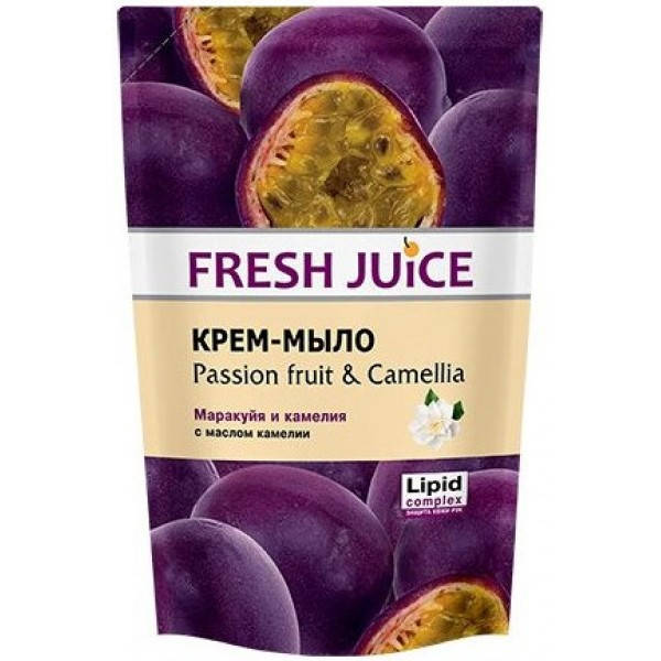 

Крем-мыло Fresh Juice дой-пак Passion Fruit&Camellia, 460 мл