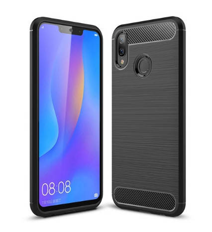 

Бампер для Huawei Honor 10 Lite Carbon ( Хуавей Хонор 10 Лайт ) 5558 МирАкс, Синий