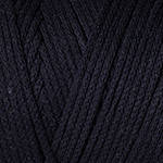 

Турецкая хлопковая пряжа шнур макраме котон, YarnArt Macrame Cotton, черного цвета