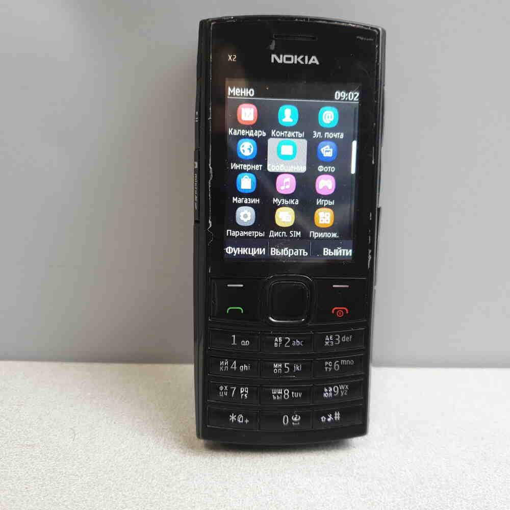 

Мобильный телефон смартфон Б/У Nokia X2-02, Black