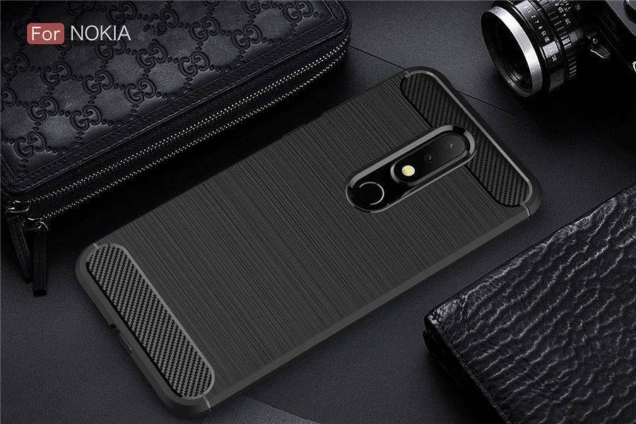 

TPU чехол накладка Urban для Nokia 3.1 Plus (4 цвета) чёрный