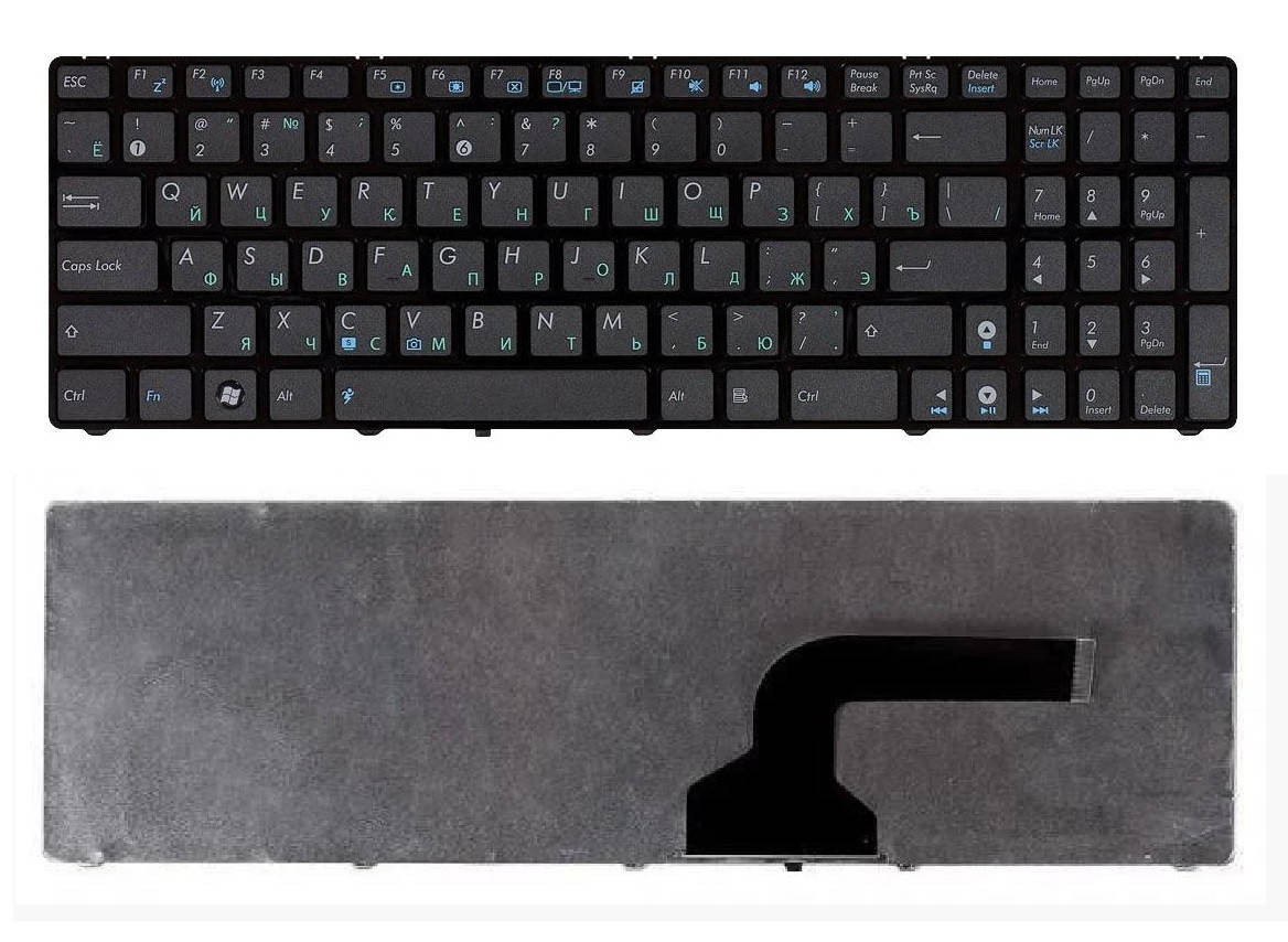 

Клавиатура Asus K52 K52D K52DE K52DR K52DY K52F K52J K52JB K52JC, Черный
