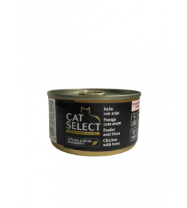 

CAT SELECT Влажный корм для кошек с курицей и тунцом - 95 г