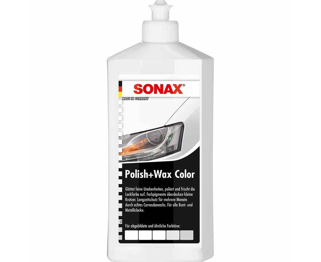 

Цветной полироль с воском SONAX Polish&Wax Color NanoPro, 250 мл Белый