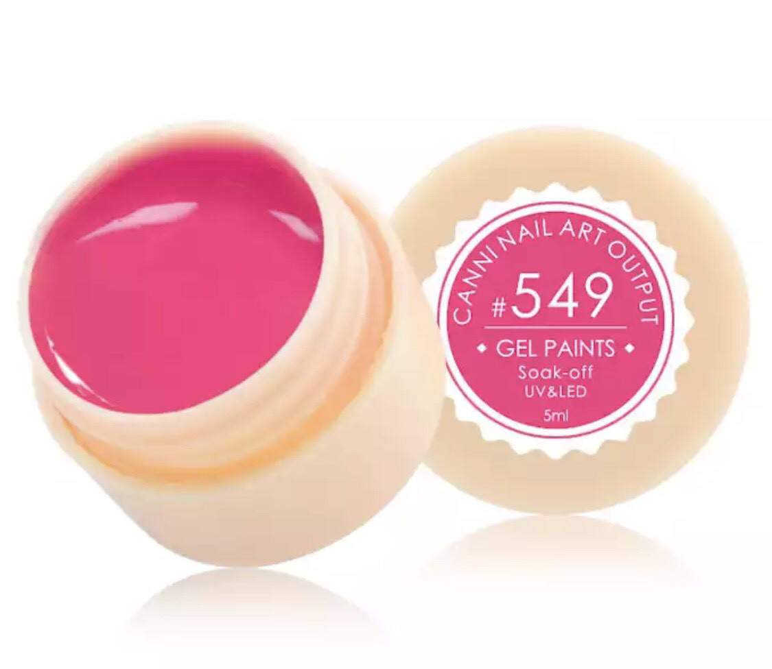 

Гель-краска CANNI 549 (яркий насыщенный розовый), 5 мл