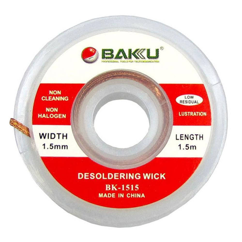 

Очиститель припоя BAKU BK-1515 (красная этикетка, 1.5mm x 0.75m)