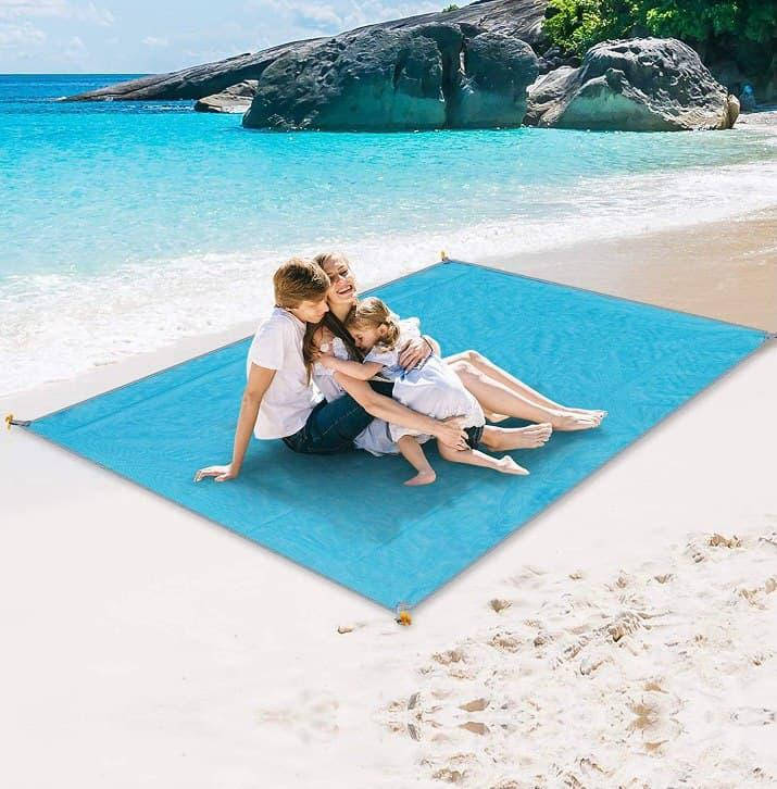

Пляжный коврик антипесок туристический 120x120 см водоотталкивающий