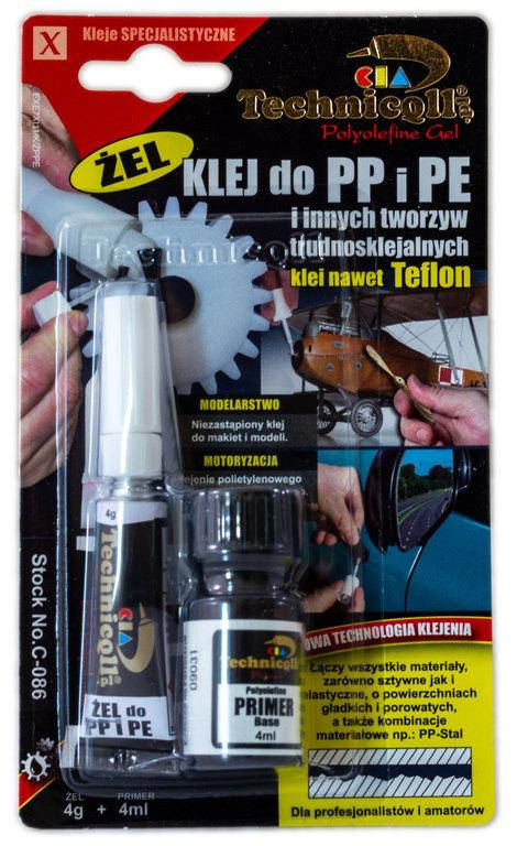 

Клей для пластмассы (PP, PE И PTFE) 4 г Technicqll (с грунтовкой 4 мл)