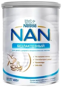 

Сухая молочная смесь NAN (Нан) Безлактозный 400 г