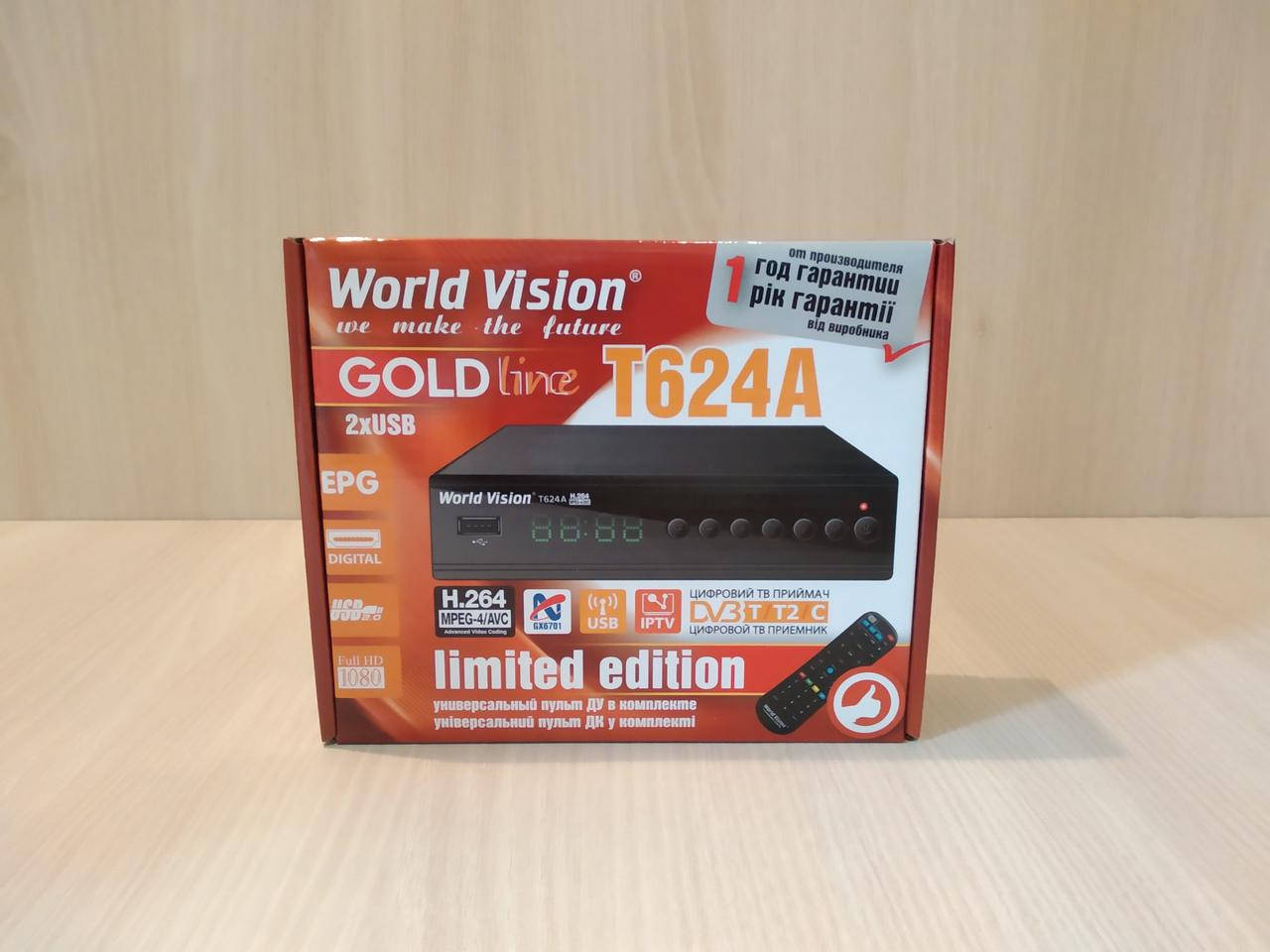 

World Vision T624A цифровой эфирный ресивер DVB-T/Т2/C