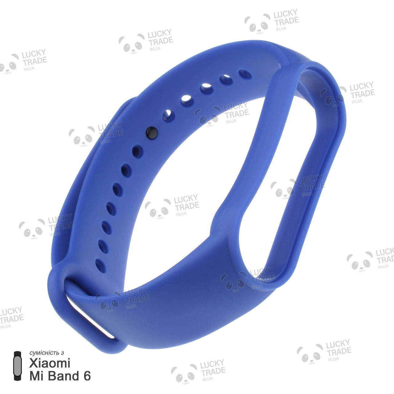 

Ремешок Xiaomi Mi Band 6 силиконовый однотонный браслет Light Синий [241901]