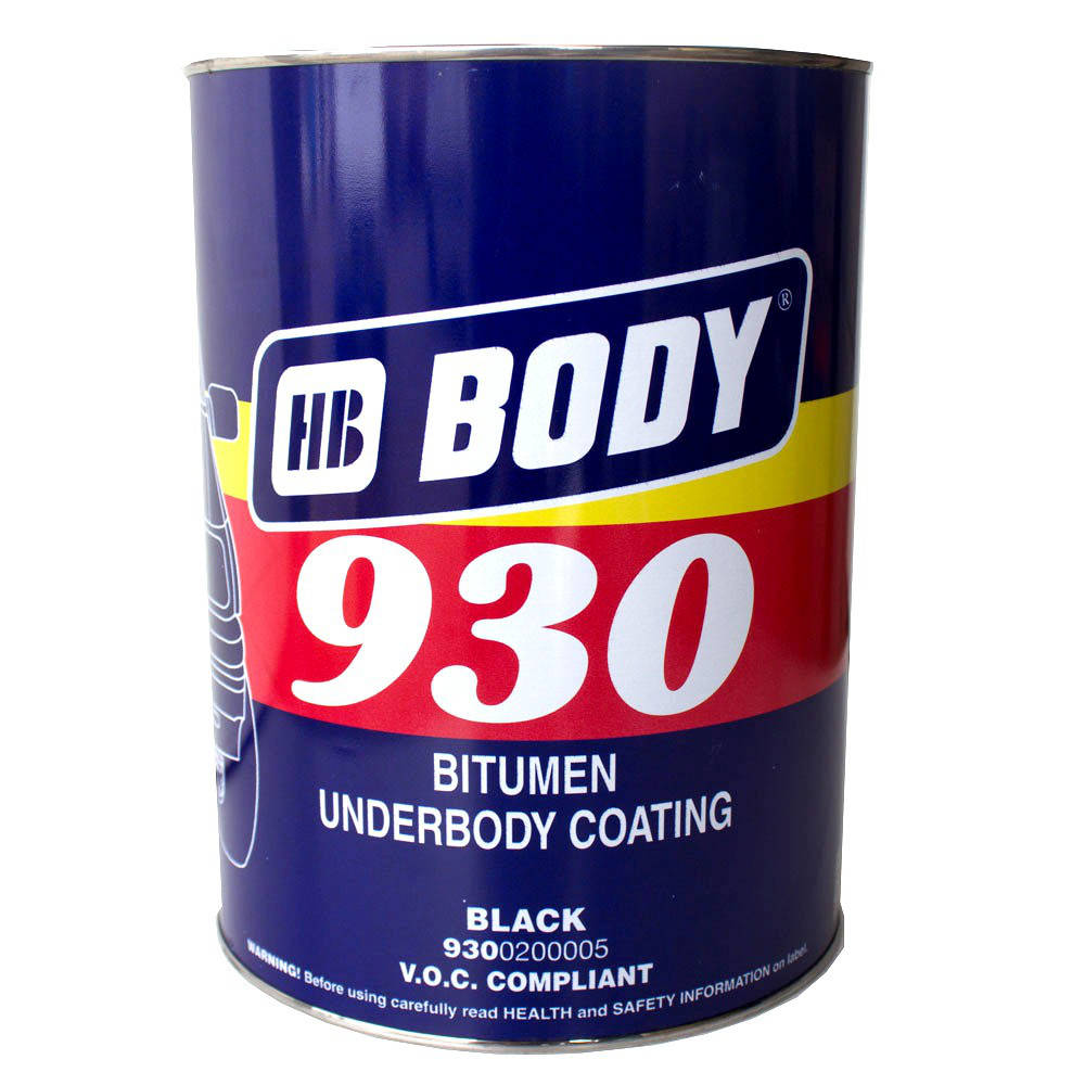 

Мастика для днища BODY 930 (5кг) полимерно-битумная, Черный