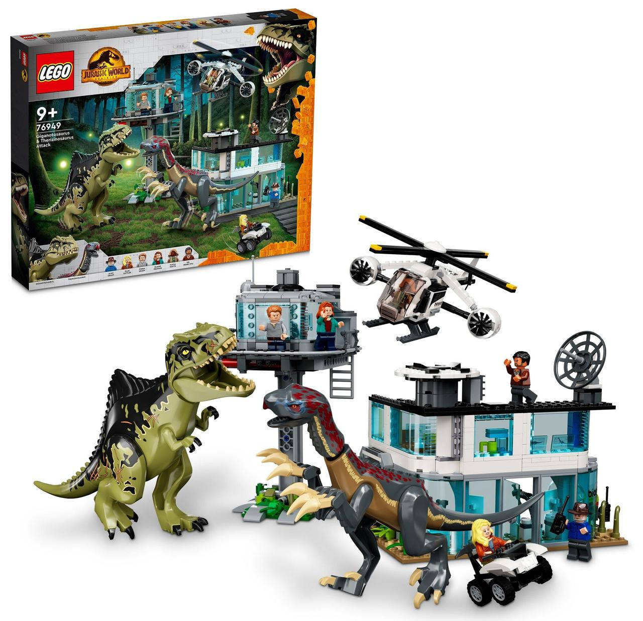 

Конструктор LEGO Атака гіганотозавра та теризинозавра, Джурасік Ворлд 76949