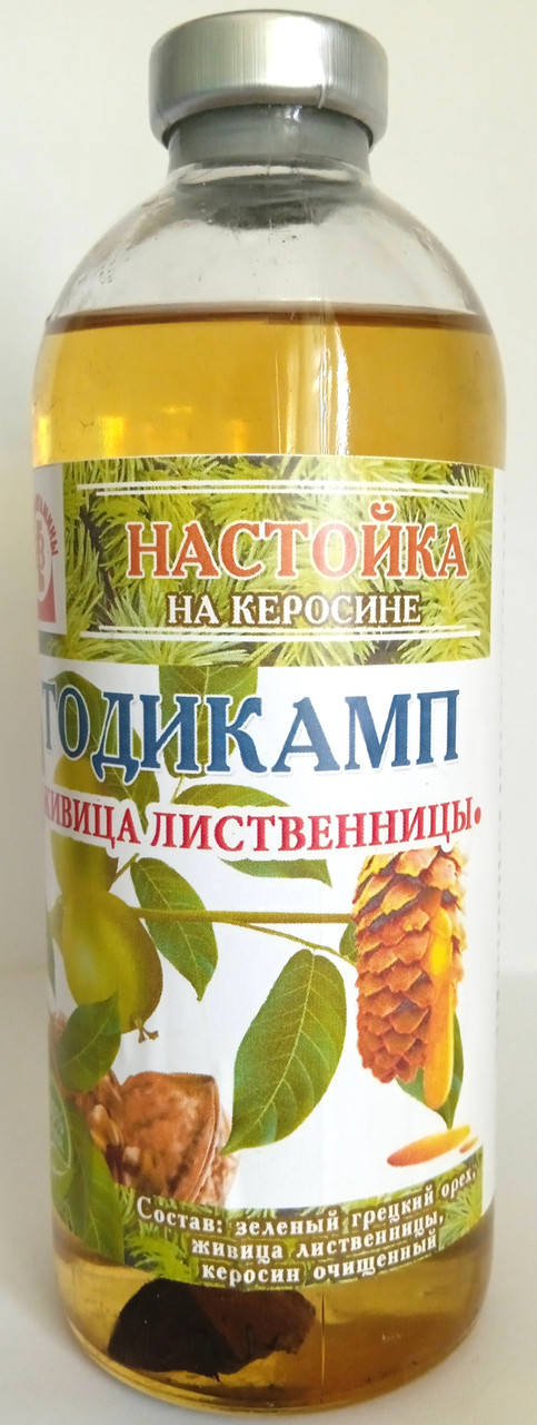 

Тодикамп на керосине и живица лиственницы, 250 мл