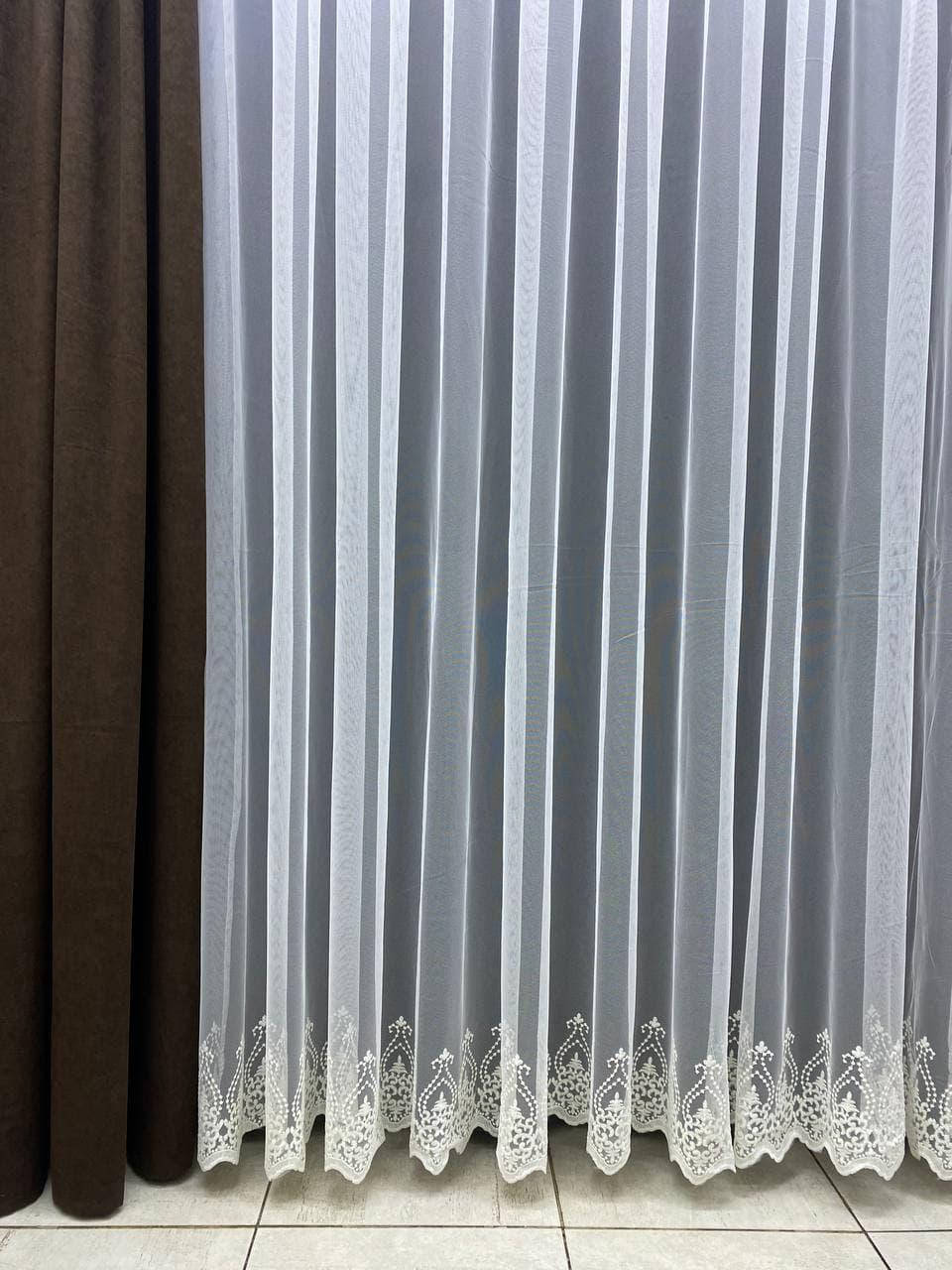 

Цена за 2.8 метра! Турецкая тюль на основе греческого фатина. Цвет: молочный