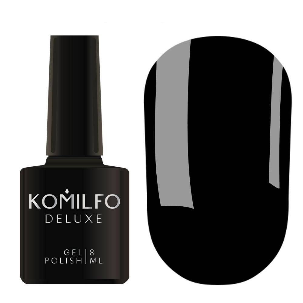 

Гель-лак Komilfo Deluxe Series №D001 (черный, эмаль), 8 мл