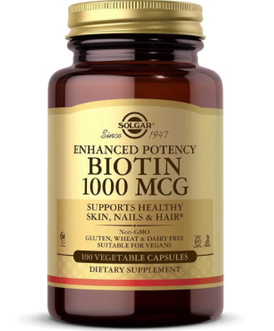 

Биотин, Biotin, Solgar, 1000 мкг, 100 капсул (SOL-00311)