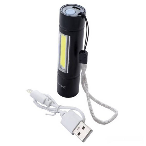 

Фонарик ручной USB карманный компактный Police BL-510 аккумуляторный светодиодный Черный (59520)