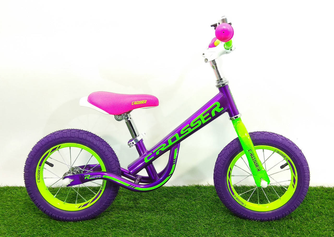 

Детский беговел (велобег) Crosser Balance Bike New 12 дюймов фиолетовый