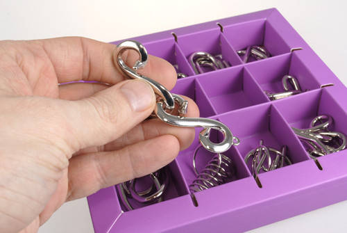 

Набор головоломок Metall Puzzles violet Eureka 3D Puzzle 473359, 10 головоломок - GoodPlace
