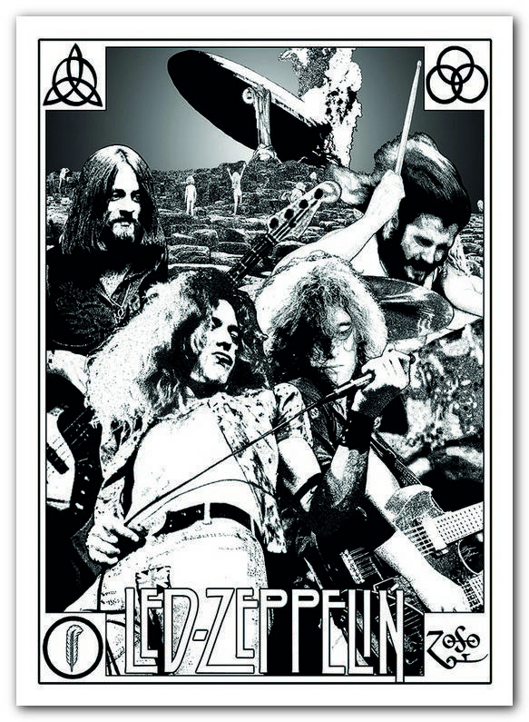 

Led Zeppelin - Рок группа постер