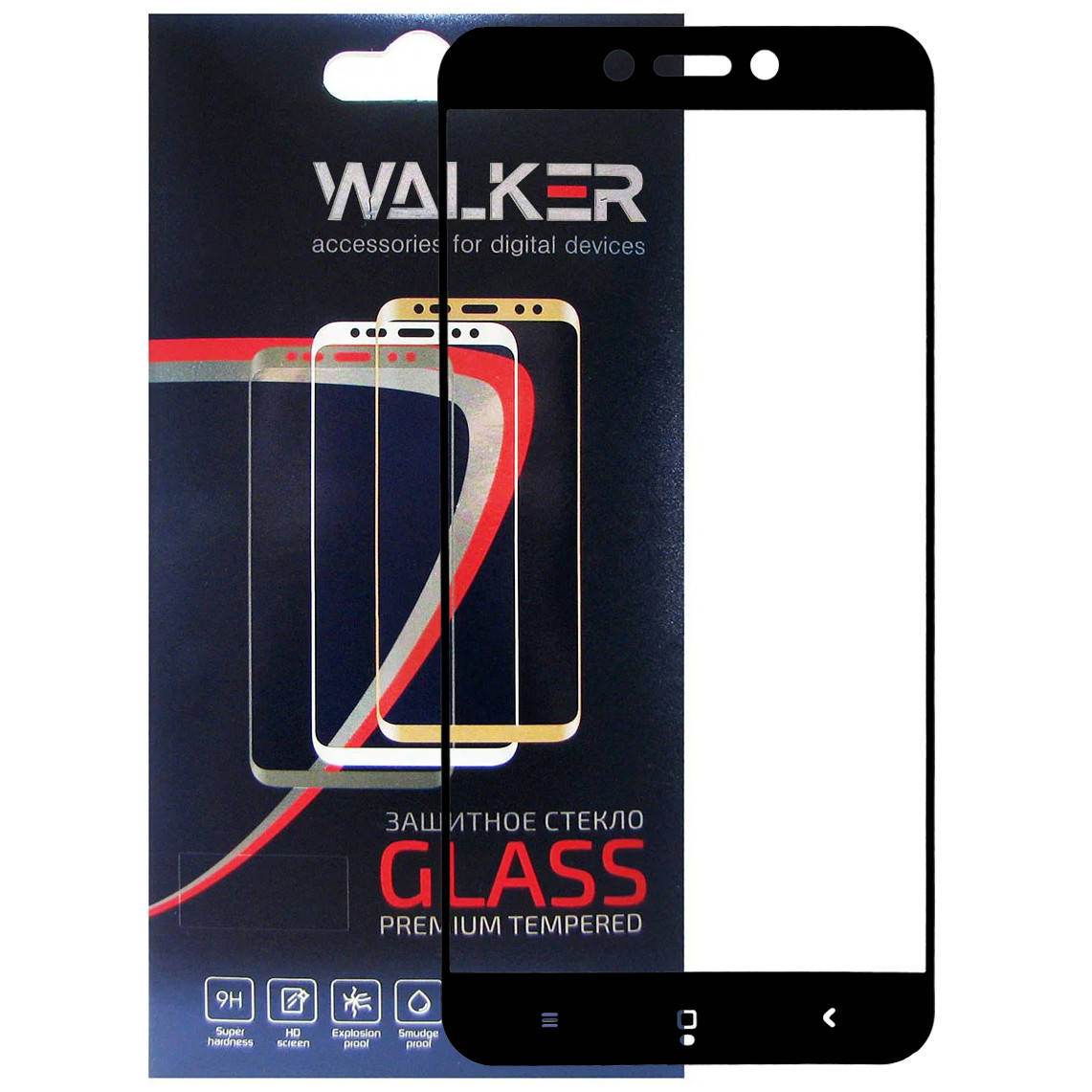 

Защитное стекло Walker 3D Full Glue для Xiaomi Redmi 4X Black, Черный