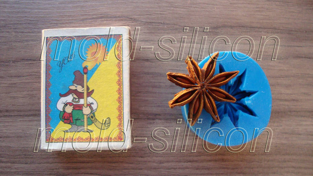 

Силиконовый молд "Анис звездчатый (Бодян)"