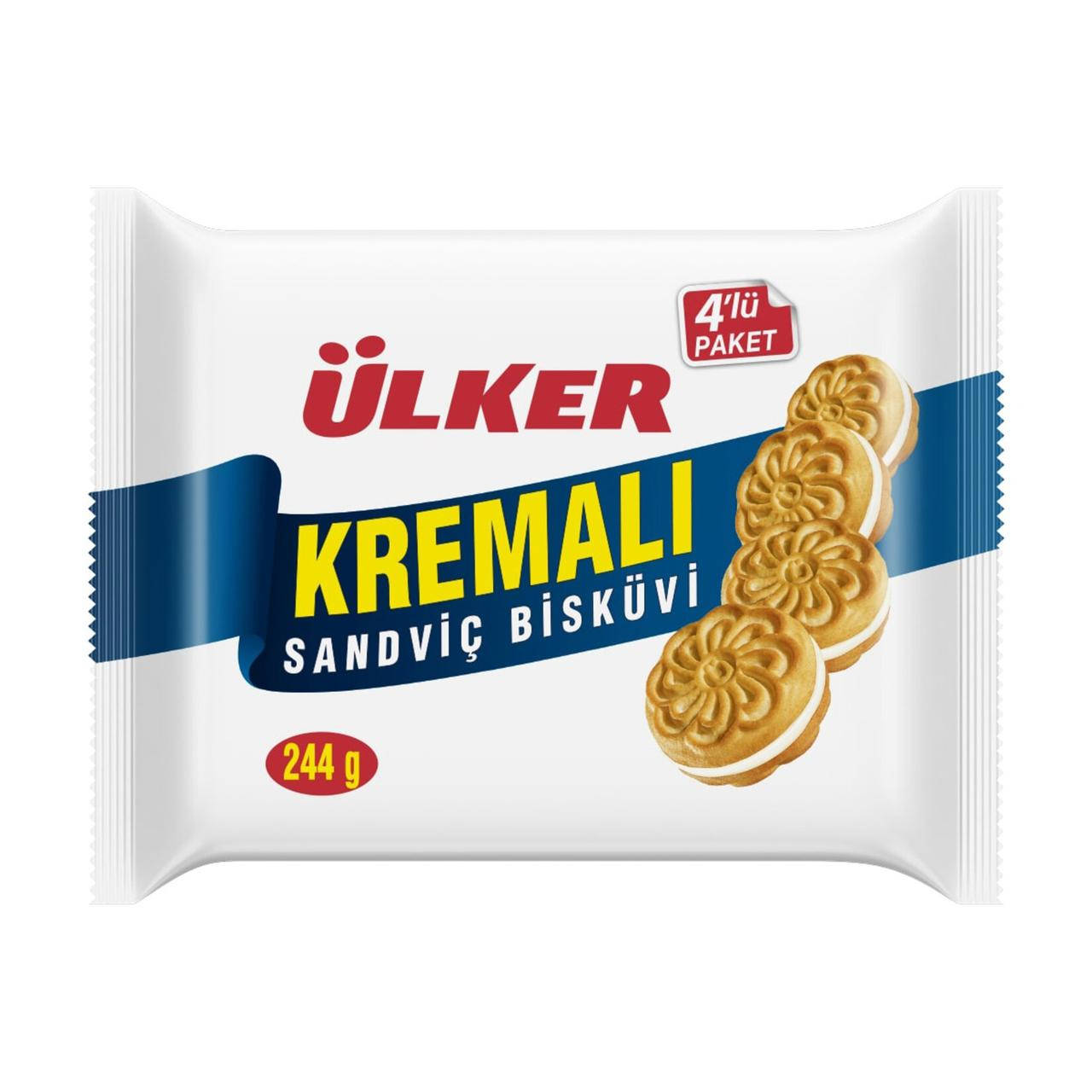 

Печенье с кремом 4х 61 г. ULKER kremali