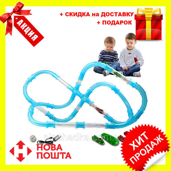

Светящиеся трубопроводные гонки CHARIOTS SPEED PIPES / трубопроводный автотрек / гоночный трек (37 деталей), s