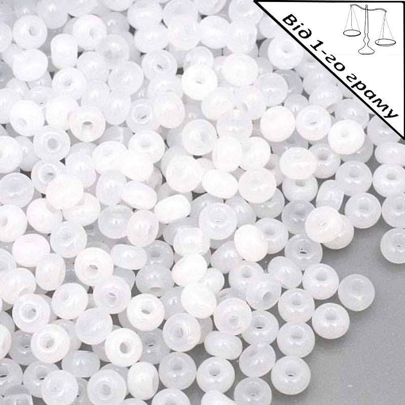 

Бісер №02090, білий алебастр/1 грам