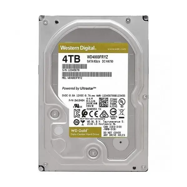

Жесткий диск внутренний HDD WD Enterprise Class WD4003FRYZ Gold 4 TB, WD