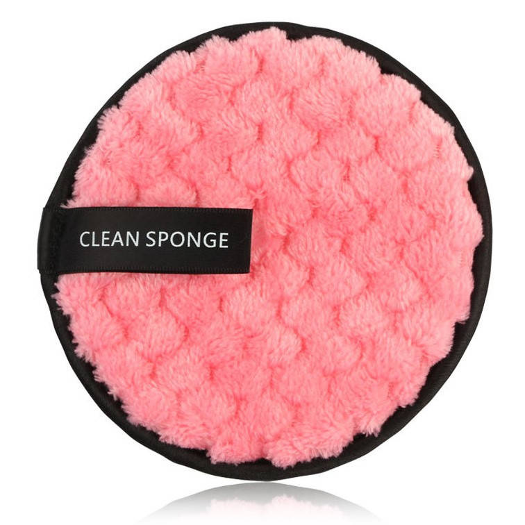 

Хлопковый спонж для умывания MAANGE Clean Sponge розовый