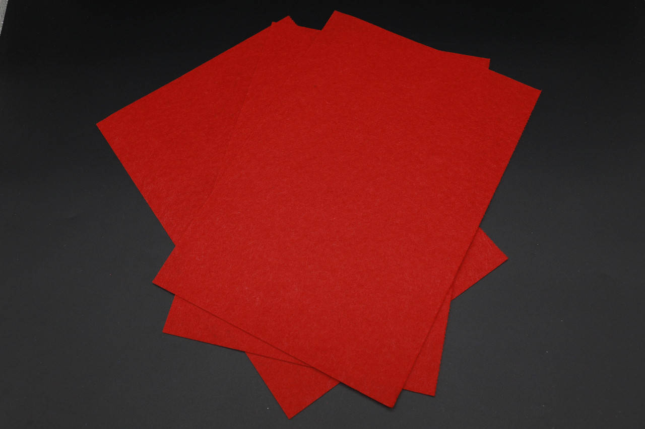 

Фетр для рукоделия. 1мм. Цвет красный.