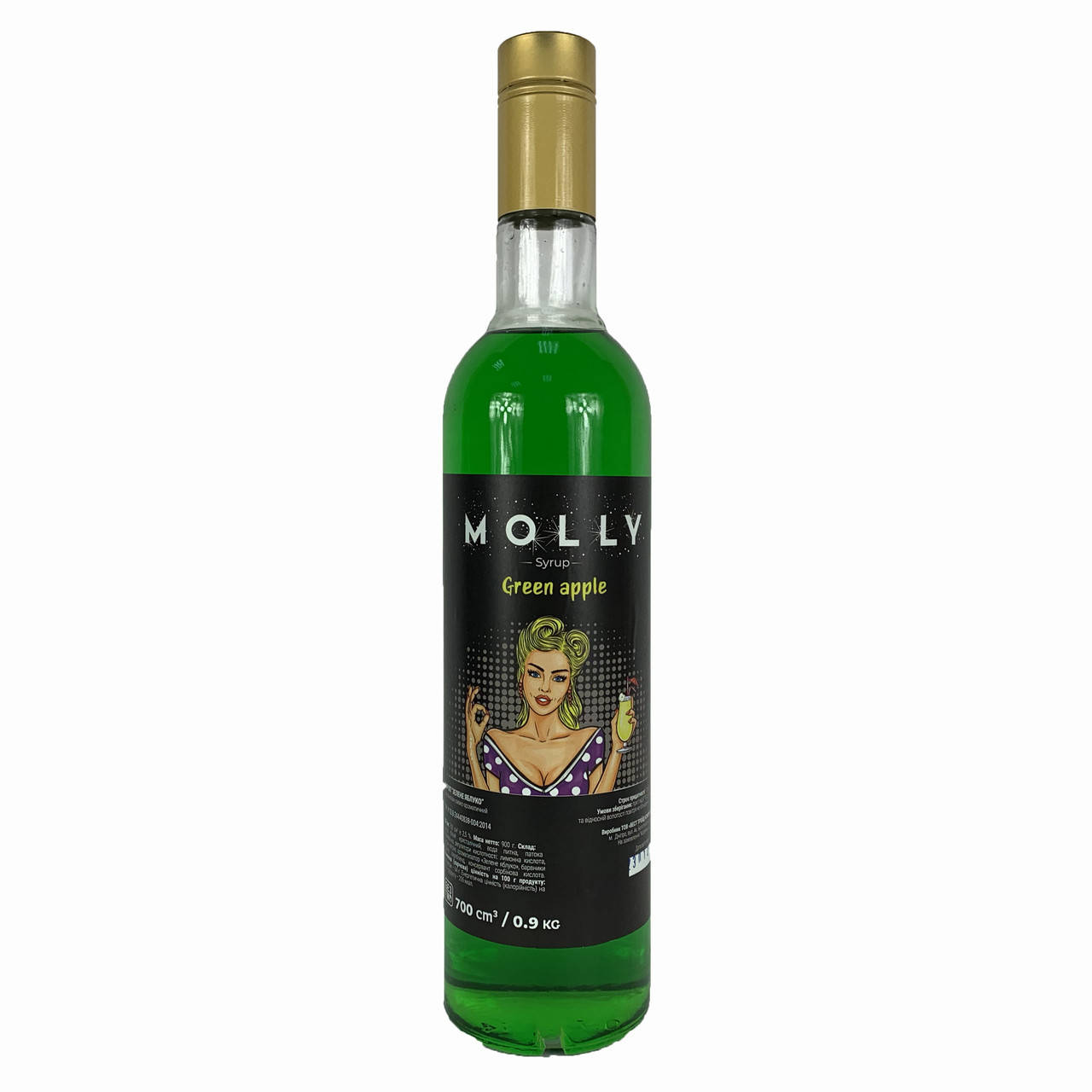 

Сироп MOLLY Зеленое яблоко 700 мл