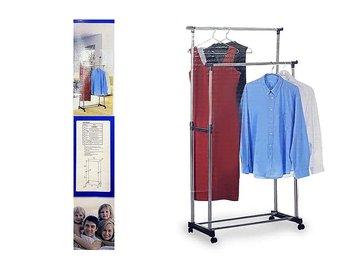 

Вешалка для вещей складная малая 00073 12шт 9166