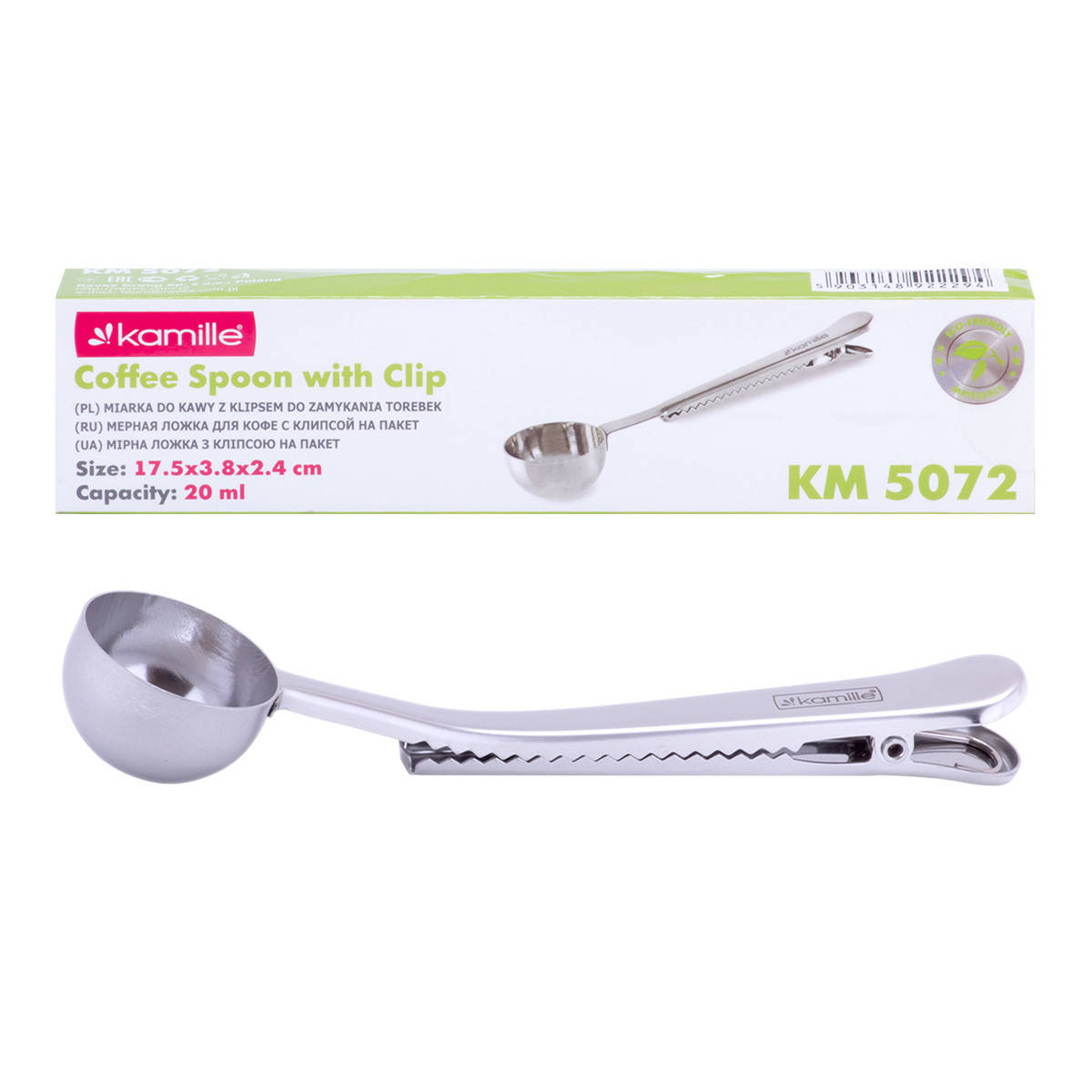 

Мерная ложка для кофе с зажимом Kamille KM-5072