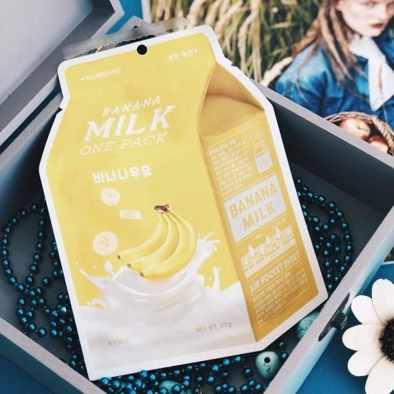 

Тканевая молочная маска для лица A'PIEU Banana Milk One-Pack (банановая)