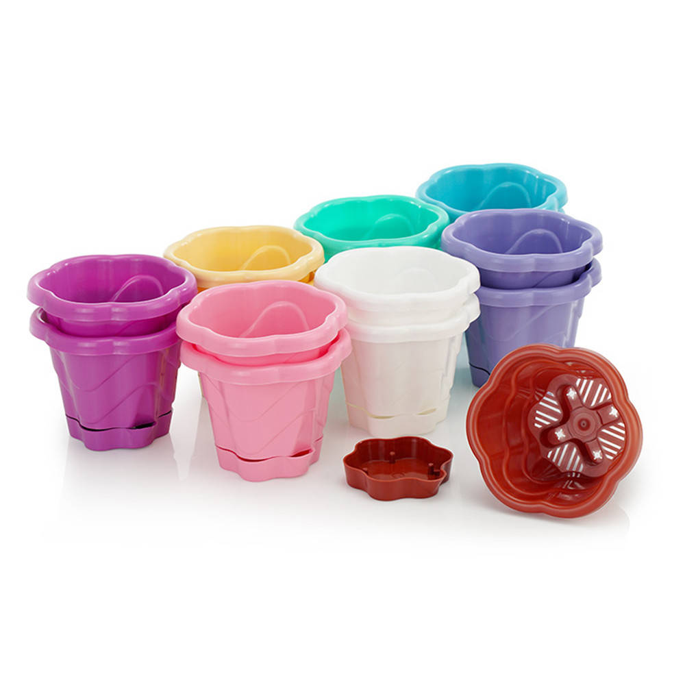 

Горщик для квітів пласт з підставк Фіалка