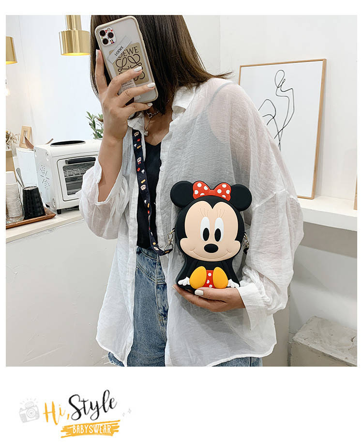 

Детская сумочка силикон Mickey Mouse. Детская силиконовая сумка на плечо 23*15*5 см