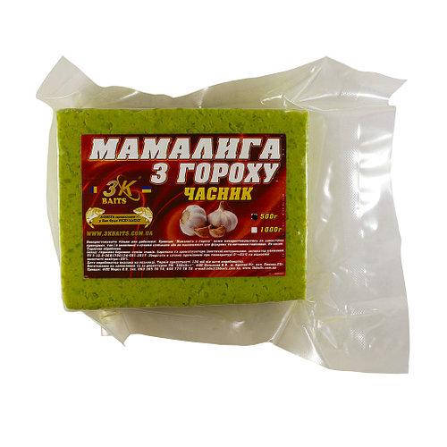 

Прикормка 3k Baits Мамалыга из гороха 500г Чеснок