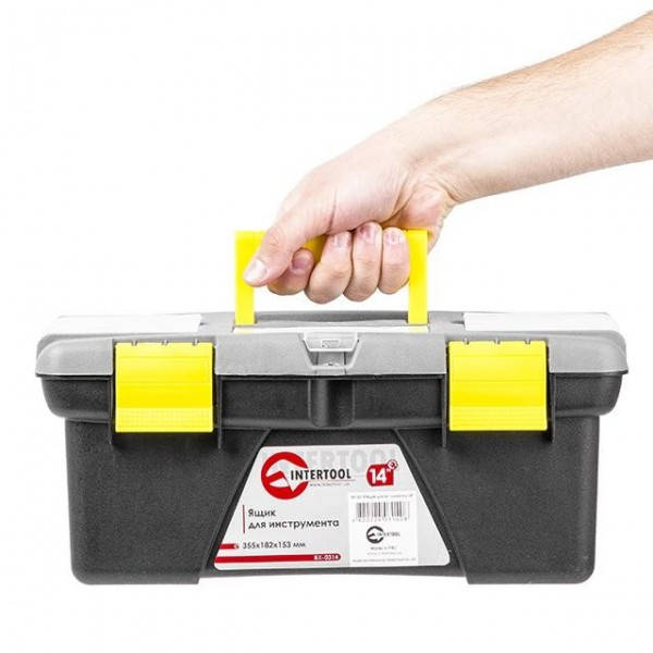 

Ящик для инструмента 14' 355*182*153мм INTERTOOL BX-0314