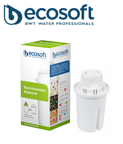 

УЛУЧШЕННЫЙ СМЕННЫЙ КАРТРИДЖ ECOSOFT К ФИЛЬТРАМ-КУВШИНАМ