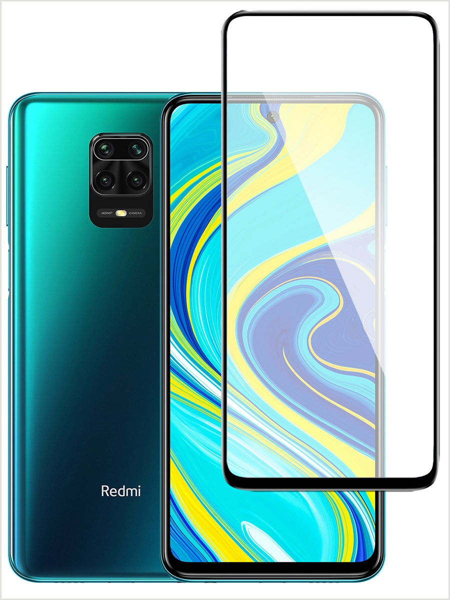 

Защитное стекло для телефона Redmi Note 9 Pro / стекло защитное на редми нот 9 про / 3D стекло Full glue, Черный