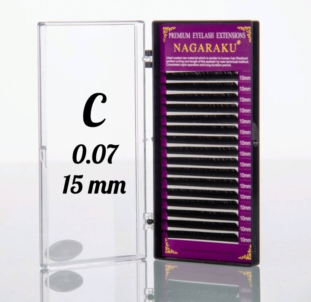 

Ресницы Nagaraku 0.07С - 15 мм