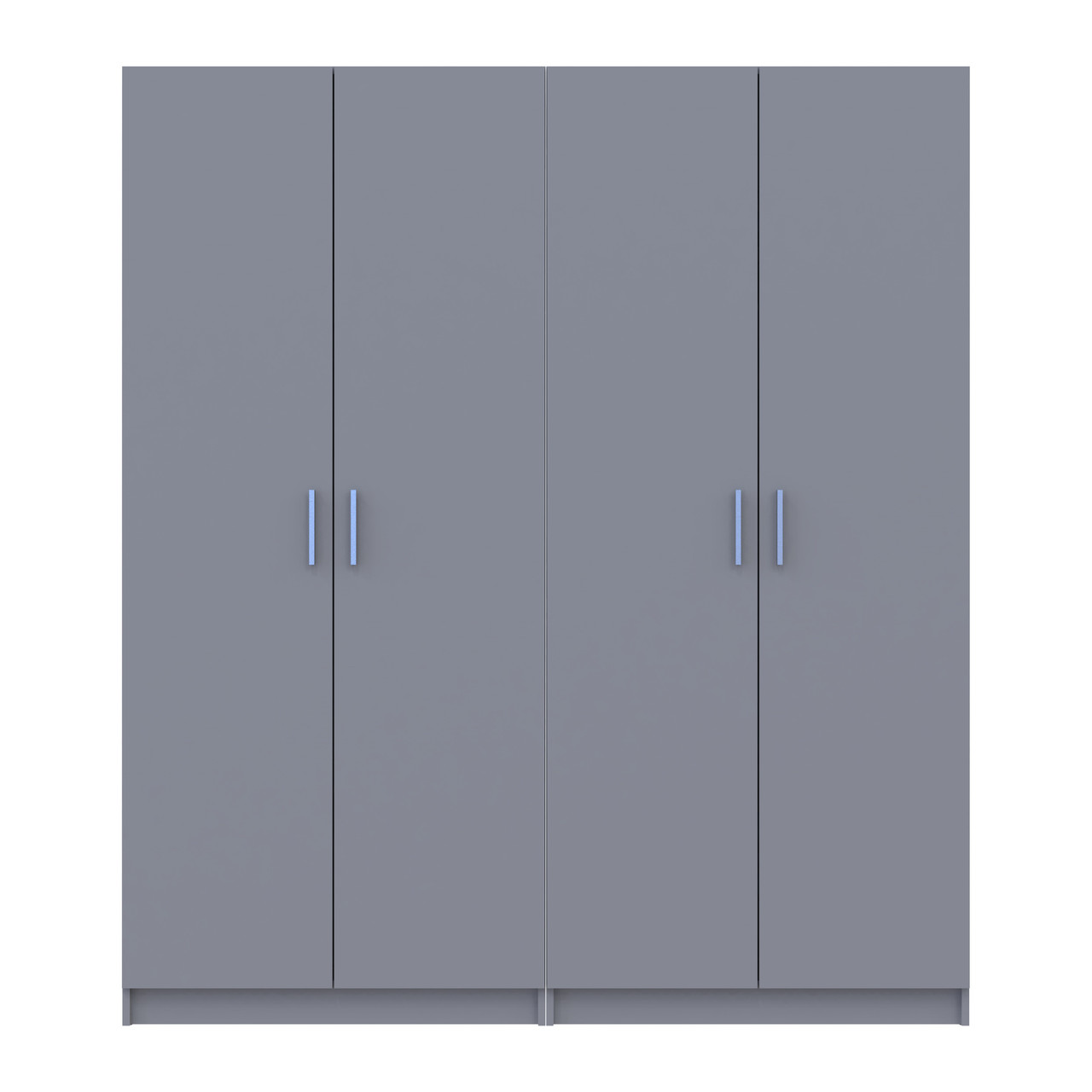 Комплект Doros Промо з полицями Сірий 2+2 ДСП 180х48х204 (80737771)