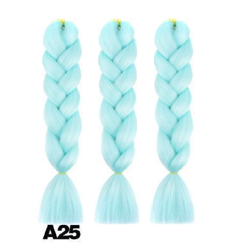 

Канекалоновая коса бирюзовый светлый однотоная светлая бирюза А25