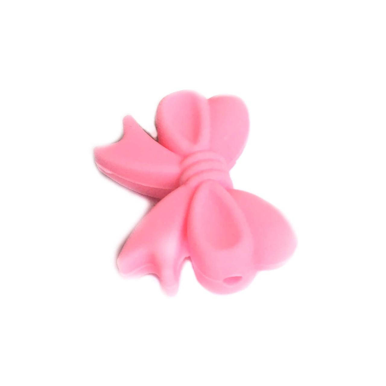 

Бантик (розовый) силиконовые бусины