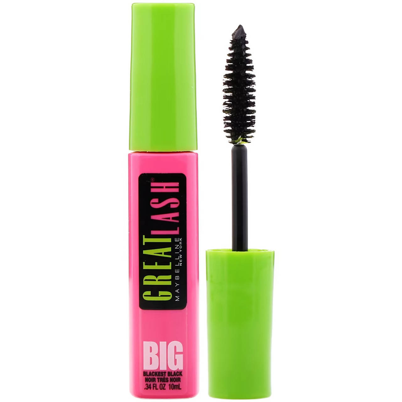 

Тушь для ресниц Maybelline New York Great Lash - Blackest Black 12.5ml (3600530073320), Черный